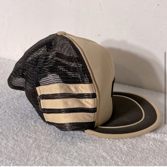 Vintage Beige Brown OK Tire Mesh Back Snap Back Trucker Hat - Picture 5 of 9